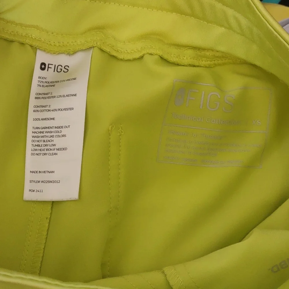 Figs High Waisted Zamora Jogger - Citrine - Picture 3 of 3